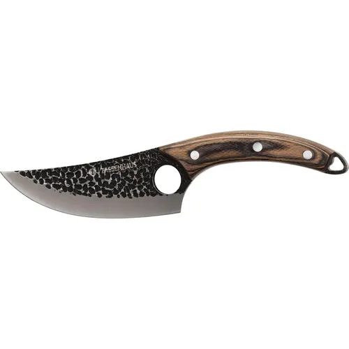 Zassenhaus Kochmesser RANGER 15 cm | Handgefertigtes Outdoor-Messer - Kochmesser RANGER aus handgeschmiedetem Klingenstahl, ideal für Küche und Outdoor. Mit robustem Pakkaholzgriff und praktischer Lederscheide für einfache Tragbarkeit.