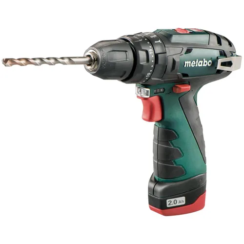 Metabo PowerMaxx SB Basic Schlagbohrschrauber 34 Nm mit 2x Akku - Akkuschrauber mit 34 Nm Drehmoment, kompakt und leichtgewichtig, ideal für präzise Bohrarbeiten zuhause oder im Handwerk.