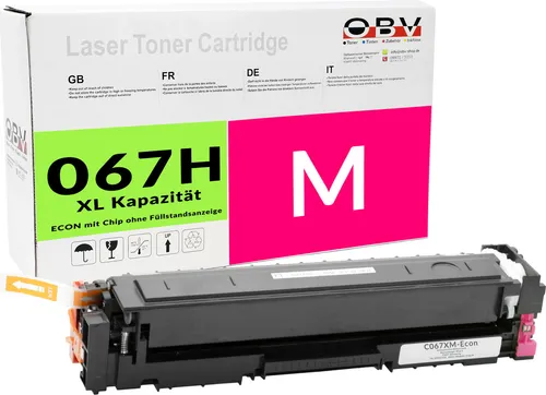 Kompatibler Toner für i-SENSYS MF 657 Cdw LBP-633 Cdw als Ersatz für Canon 067H Magenta - ca. 2350 Seiten - C067XM-Econ