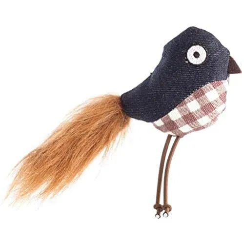 ELROY Katzenspielzeug, mit Katzenminze, Circa 17 cm, Spatz