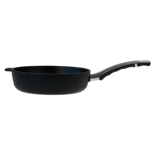 BAF Schmorpfanne 24 cm Induktion Hochrandpfanne beschichtet Aluguss Pfanne hoch