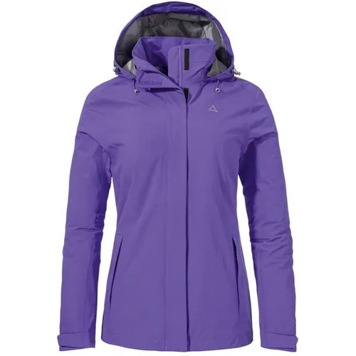 Schöffel Jacket Gmund Women lila (3805) 42 - Atmungsaktive Funktionsjacke für Damen - Funktionsjacken für Damen mit robuster, wasser- und winddichter VENTURI Technologie, ideal für Wanderungen bei jedem Wetter.