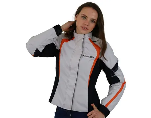 Nerve Artemis Damen Motorrad Jacke in weiß von NERVE