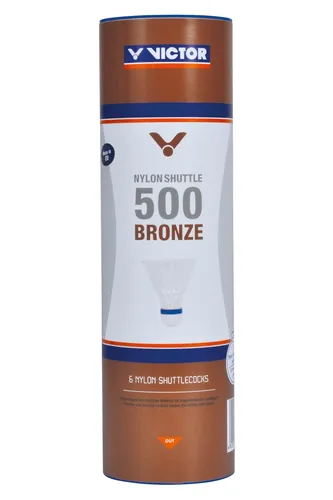 Victor Badmintonbälle Shuttle 500 Nylon Dose weiss 6er