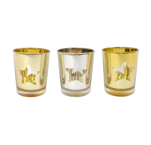 Gasper Windlicht GLAS-TEELICHT Set 