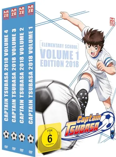 Captain Tsubasa 2018 - Gesamtausgabe - Bundle - Vol.1-4 - [DVD] - Filme - Spannende Fußballabenteuer für die ganze Familie, freigegeben ab 6 Jahren.