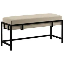 Produktbild Bettso Polsterbank, Beige, Schwarz, Metall, 80x45x35 cm, Esszimmer, Bänke, Sitzbänke