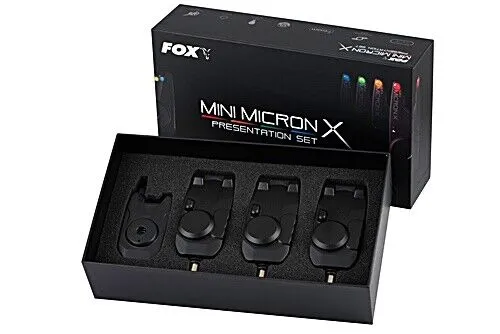 Fox Mini Micron X 3 Rod Set - Bissanzeiger: Präzise und zuverlässige elektronische Signalübertragung für Angler, ideal für lange Nächte am Wasser.