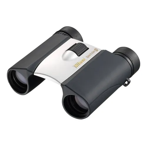 Nikon 10x25 Dcf Sportstar IV Ex Silver Fernglas - Kompaktes 10x25 Fernglas, ideal für Sport und Outdoor-Aktivitäten, mit hervorragender Bildqualität und robustem Design.