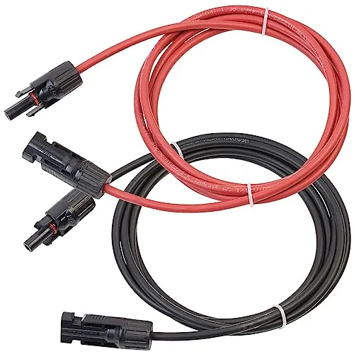 revolt MC4 Kabel Verlängerung: Solar-Verlängerungskabel, MC4-kompatibel, 2x 4 mm² (12 AWG), 2 m, IP68 (PV Verlängerungskabel, Solarkabel)