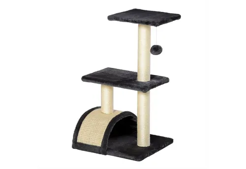 PawHut Kratzbaum Katzenbaum - 360 cm breit, beige-grau, ideal für spielende Katzen und als stylisches Möbelstück