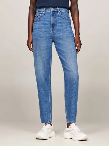 Tommy Jeans Tapered-fit-Jeans High waist - Mom-Jeans Tapered Im 5-Pocket-Style und leicht ausgewaschen