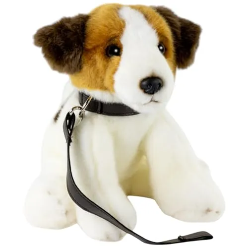 Carl Dick Jack Russel Terrier Floppy mit Leine, Hund, Plüschtier, Kuscheltier ca. 22cm 3348-01