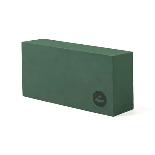 Bodhi Yoga Block ASANA BRICK | Yogablock aus EVA Schaumstoff | Hilfsmittel für Anfänger und Fortgeschrittene | Trainingszubehör für Yoga & Pilates | waldgrün