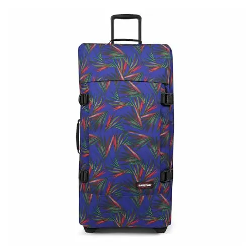 EASTPAK TRANVERZ L Koffer - Brize Palm Navy, 79 x 40 x 33 cm, 121 L - Koffer mit wasserabweisendem Gewebe und 30 Jahren Garantie, ausgestattet mit TSA-Codeschloss für sicheres Reisen.