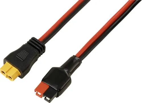 TRU COMPONENTS 30A Akkuanschluss an XT60-Kabel 0,5m TC-13619312 Schwarz, Rot Inhalt: 1St.