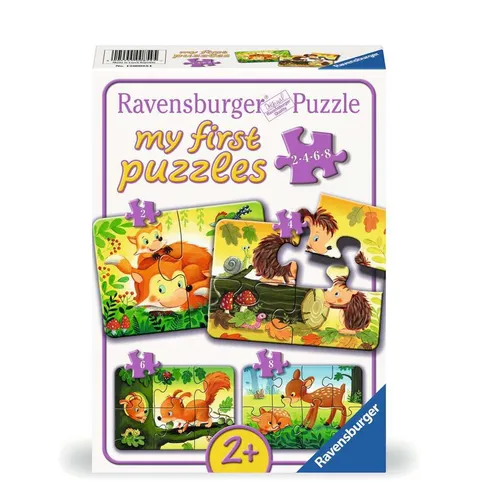 Ravensburger 00854 Kleine Tierfamilien Puzzle 2, 4, 6, 8 Teile