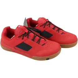 Crankbrothers Stamp Lace Fahrradschuhe Flatpedal Rot/Schwarz Größe 42 - Fahrradschuhe mit MC2-Gummimischung für optimalen Grip und Komfort, ideal für MTB, Enduro und Trail. Flexibles Sohlenprofil sorgt für perfekten Halt – auch abseits des Bikes.