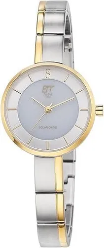 Elegante Quarzuhr für Damen, silberfarben