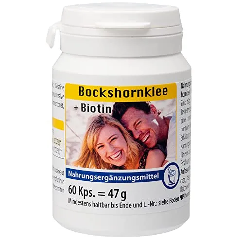 Pharma-Peter BOCKSHORNKLEE + Biotin Kapseln, 60 Kapseln