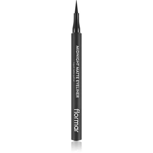 flormar Midnight Matte Eyeliner Eyeliner im Filzstift mit Matt-Effekt Farbton 01 Black 1,2 ml