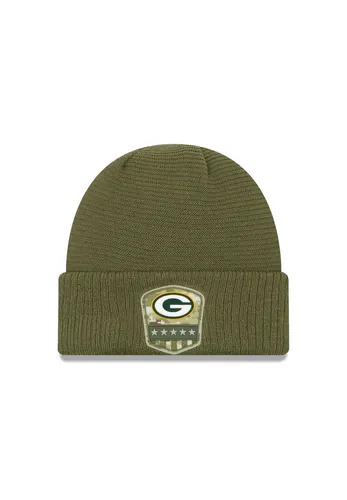 NFL Wollmütze Green Bay Packers Salute Service Mütze Sideline 2019 193650175942