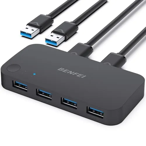 USB 3.0 Switch für 2 Computer von BENFEI