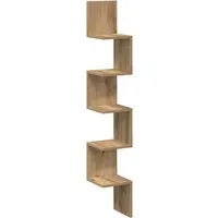 Produktbild vidaXL Wand-Eckregal Artisan-Eiche 20x20x127,5 cm