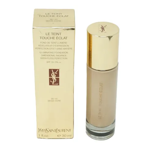 Yves Saint Laurent Touche Eclat Le Teint Foundation BD 40 Beige Dore 30ml - Luxuriöse Foundation für einen strahlenden Teint. Mit leichter Textur und perfekter Deckkraft sorgt sie für ein ebenmäßiges Hautbild und ein frisches Finish.