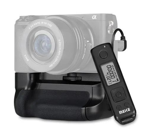 Batteriegriff für Sony Alpha A6300 & A6000 mit Funk-Timer-Fernbedienung - Foto- & Video-Zubehör: Komfortabler Batteriegriff für Hochformataufnahmen mit Timer-Fernbedienung, der die Aufnahmezeit verdoppelt und kabellose Fotografie ermöglicht.
