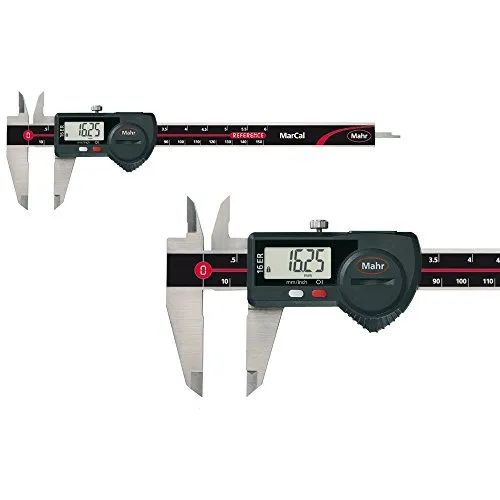 Messschieber DIN 862 MarCal 16 ER IP67 200mm - Messwerkzeuge: Hochwertiger digitaler Messschieber mit IP67 Schutz, ideal für präzise Innen-, Außen- und Tiefenmessungen. Automatische Ein-/Ausschaltung und einfache Umstellung von mm auf Inch.