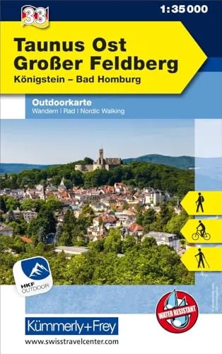 Kümmerly+Frey Outdoorkarte Deutschland 33 Taunus Ost, Grosser Feldberg 1:35.000: Mit Königstein und Bad Homburg. Touren für Wanderer, Biker und mehr! Free Download