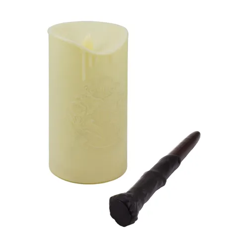 Harry Potter Kerzenlicht mit Zauberstab und Fernbedienung - Lampenzubehör von Paladone, zaubert magische Stimmung ins Schlafzimmer mit Fernbedienung für bequemes Ein- und Ausschalten.