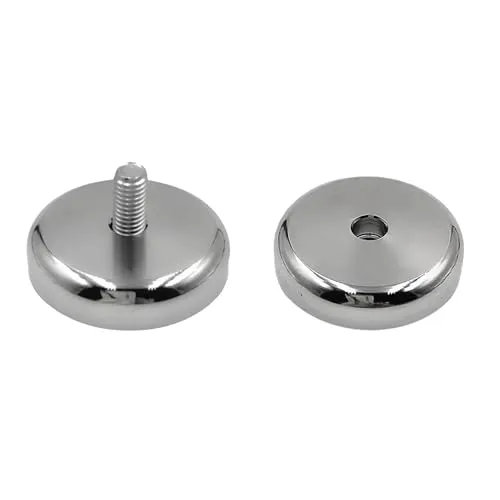 STRONG MAGNETS Neodym POT-Magnet - 48 mm - 4 Stück - Extra stark und vielseitig einsetzbar - Entdecken Sie die STRONG MAGNETS Neodym POT-Magnete mit 48 mm Durchmesser. Ideal für Werkstatt und Büro, halten bis zu 87 kg und sind perfekt für vielseitige Anwendungen geeignet.