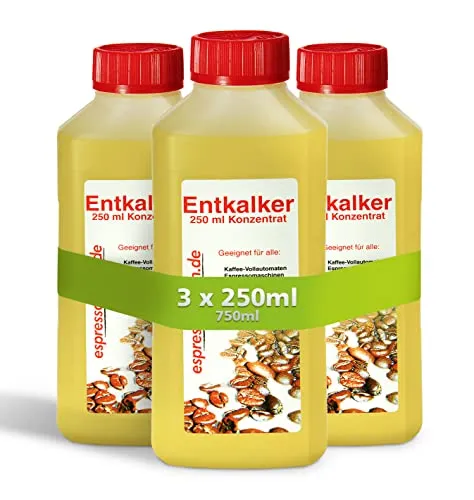 Universal Entkalker für Kaffeevollautomat & Haushaltsgeräte I Flüssigentkalker Konzentrat I Bad, Kaffeemaschine, Bügeleisen, Vollautomaten, Wasserkocher 750 ml