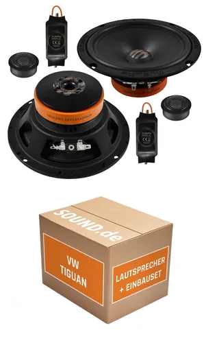 Musway MAE6.2C Einbauset für VW Tiguan I - Auto-Lautsprecher Komplettset mit 100 W RMS Leistung, ideal für einfachen Austausch in VW Tiguan I (2007-2018). Inklusive Adapterringen und -steckern für schnellen Einbau.