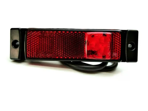 LED Umrissleuchte Positionsleuchte E9 hinten mit Rückstrahler 12V 24V Anhänger