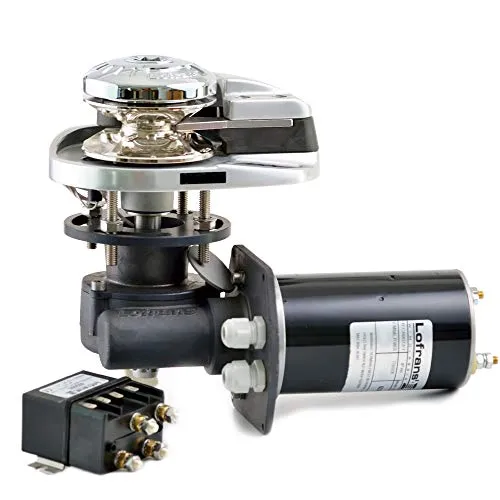 wellenshop Lofrans X1 Ankerwinde vertikal Aluminium 500W 12V Ø Kette 6mm Seil 10-12mm