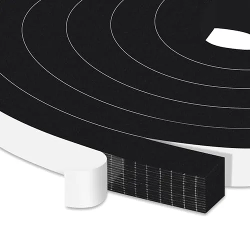 YIMIKI dichtungsband tür 12 x 10mm, Türen, Klimaanlagen & Große Spalten, 4M | Stoppt Zugluft, Geräusche&Vibration, Hochdichter Schaumstoff, Einseitig klebend, einfache Montage, abnehmbar, rückstandsfrei