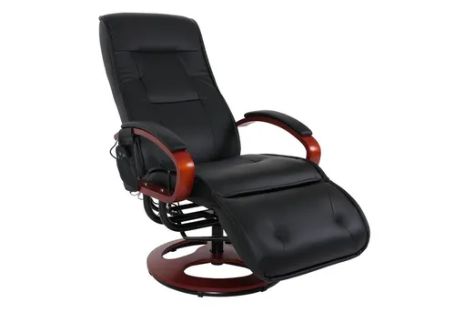 Berlinlodge Relaxliege Athene mit Massagefunktion – Eleganter Massagesessel in Schwarz