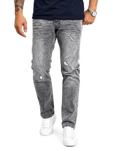 Rock Creek Jeans Straight Cut Dunkelgrau – Komfortable Herrenjeans - Vielseitige Straight Cut Jeans im Used-Look, ideal für Arbeit und Freizeit. Hochwertige Baumwolle und praktisches 5-Pocket-Design bieten optimalen Tragekomfort.