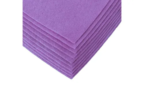 maDDma Bastelfilz Bastelfilz Bögen 10er-Pack Filz A4 Stärke 1,5-2mm Filzplatte, helllila