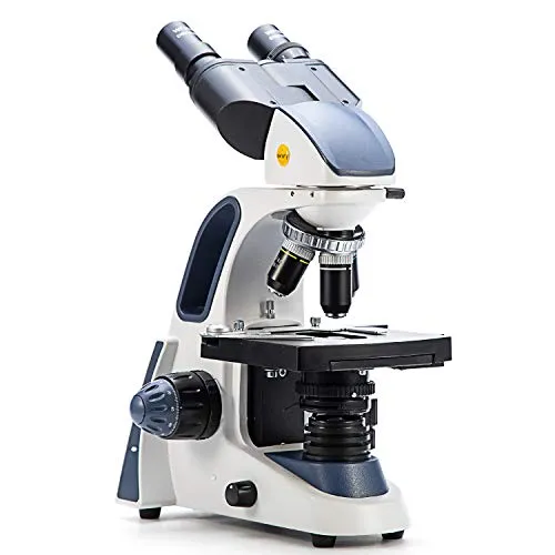 SWIFT SW380B 40X-2000X-Vergrößerung Siedentopf Binokular Lab-Mikroskop für Forschungszwecke mit Weitwinkel 10X und 25X Okular mechanischer Objekttisch Abbe-Kondensator Ultra präzise Fokussierung