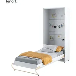 Lenart Schrankbett Wandbett Concept Pro Cp03 90x200 Vertikal Weiß Matt