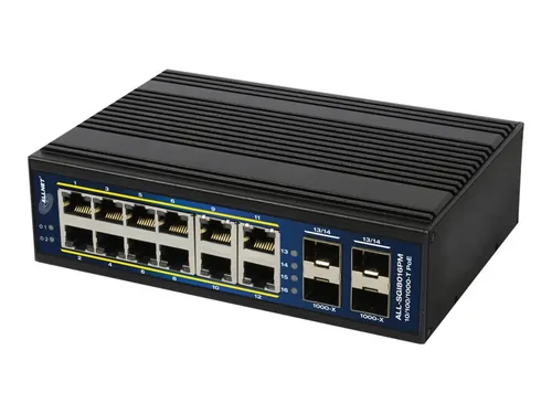 ALLNET ALL-SGI8016PM Managed Gigabit Switch - Managed L2+/L3 Gigabit Ethernet Switch mit 16 Ports und Power over Ethernet (PoE) für flexible Netzwerklösungen in Unternehmen.
