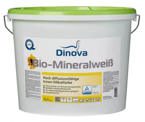 Produktbild Dinova Bio-Mineralweiß – allergikerfreundliche Wandfarbe