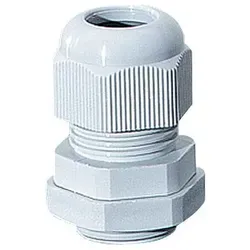 Hensel AKM 25 Anbau-Kabelstutzen M25 mit Gegenmutter, Dichtbereich 11 bis 17 mm, IP66/IP67, grau RAL 7035