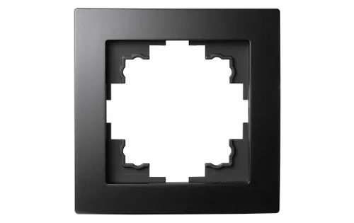 Fach Abdeckrahmen Flair Schwarz MC Power Flair Serie 1 Fach Rahmen Schwarz 1