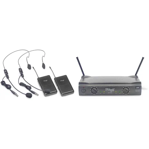 UHF True Diversity 2-Kanal-Headset-Funksystem