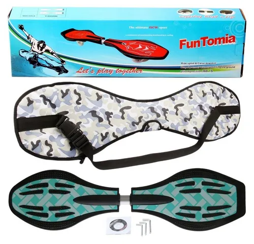FunTomia Waveboard mit LED Rollen und Tragetasche von FunTomia